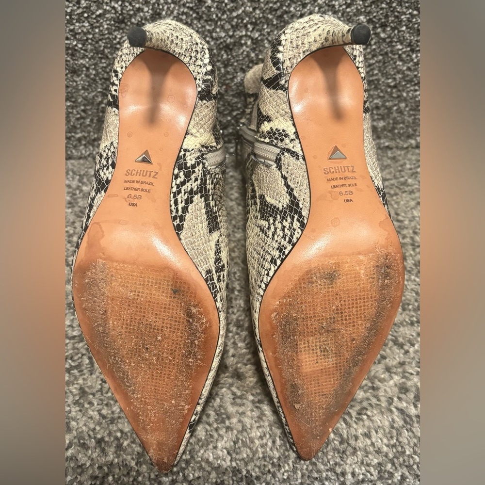 SCHUTZ Animal Print Booties - Picture 10 of 11